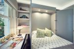 小卧室隐形式壁床设计效果图片