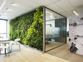 2023办公室绿色植物墙设计大全