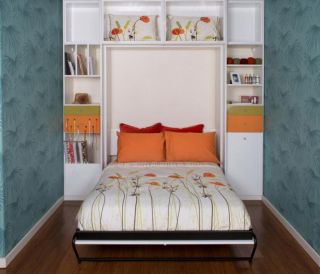 家庭小卧室壁床装潢设计效果图