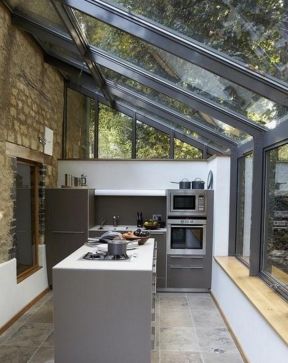 小户型厨房玻璃房顶图片