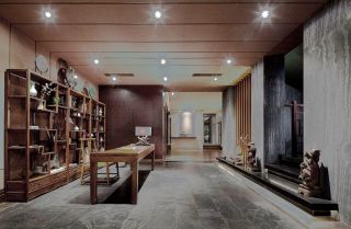300平米房子室内实木博古架设计图
