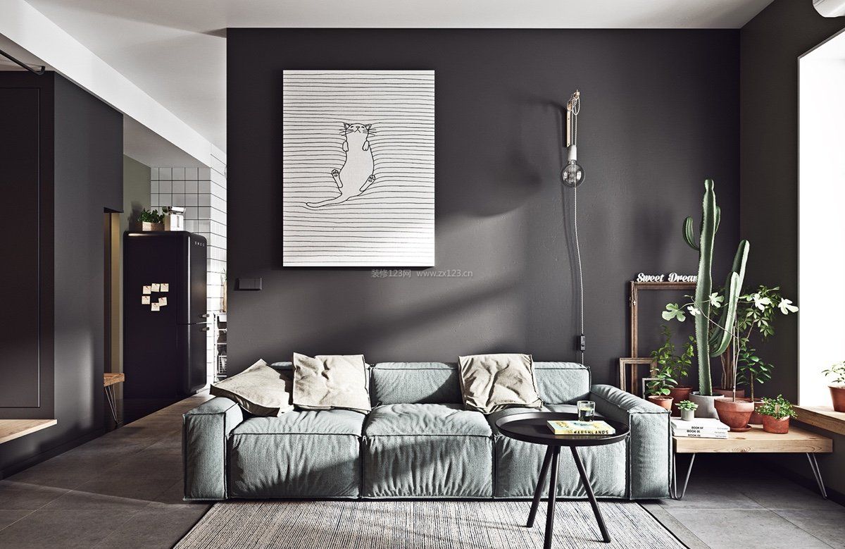 15平客厅欧式布艺沙发设计图赏析