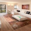 现代家居客厅波斯地毯设计摆放效果图