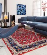 现代家庭客厅波斯地毯设计图