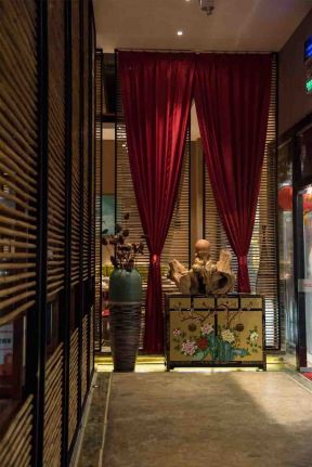 新中式餐厅设计图片 2020餐厅装饰柜效果图