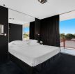 单身卧室装潢黑色地毯贴图