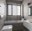 灰色房间浴室简单设计图片