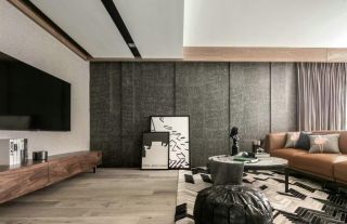 现代家装灰色房间客厅图片