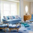 2023舒服的客厅蓝色沙发效果图 