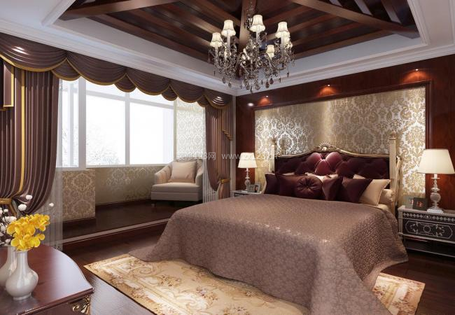 2020现代卧室设计图大全 木质吊顶装修效果图片