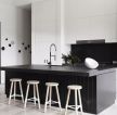 欧式风格黑白色调厨房家装效果图