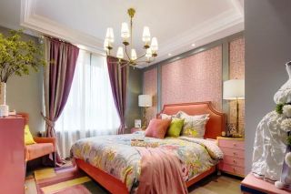 2023时尚小公寓粉色卧室效果图