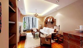 2023东南亚住宅客厅家具摆放设计