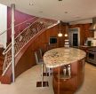 欧式厨房室内不锈钢楼梯设计