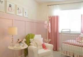 2023儿童卧室粉色窗帘图片