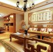 2023中式客厅实木沙发装潢