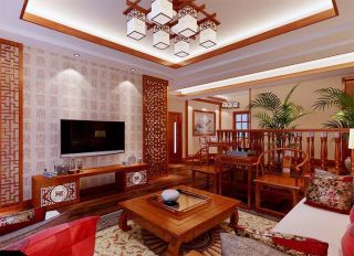 2023中式家具室内客厅装潢