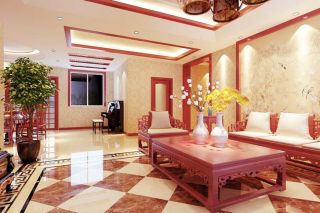 2023中式红木家具客厅装潢