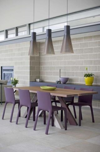 2023紫色家居餐厅设计