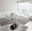 白色欧式家具懒人沙发摆放效果图片