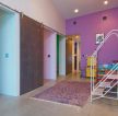 2023紫色儿童房背景墙