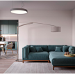 2023现代公寓客厅深色沙发装修效果图