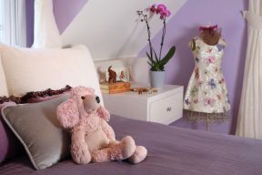 2023紫色儿童房室内装饰效果图