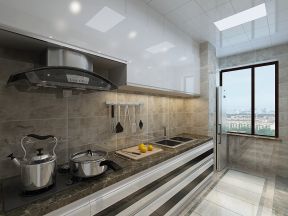 2023简易家用厨房不锈钢挂件装修效果图片