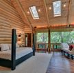 北美木屋卧室天窗设计图片