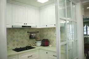 2023简约美式厨房不锈钢挂件装修效果图片