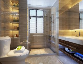 现代简约风格卫生间浴室柜设计装修效果图
