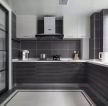 100平米厨房黑色橱柜设计图