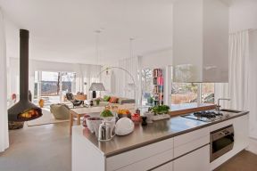 2023北欧室内设计风格厨房吧台效果图