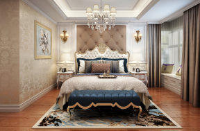 2020经典欧式卧室设计图欣赏 床头软包图效果图