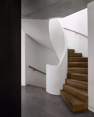 2023高级灰现代风格室内楼梯设计效果图