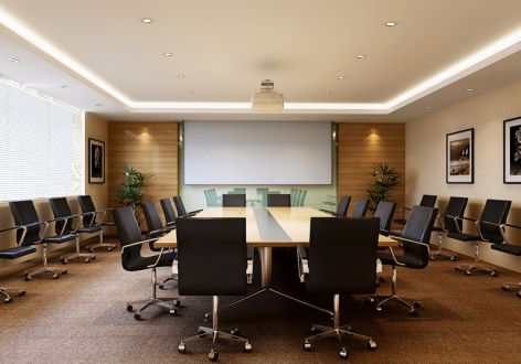 五华区金融公司会议室580平米现代风格