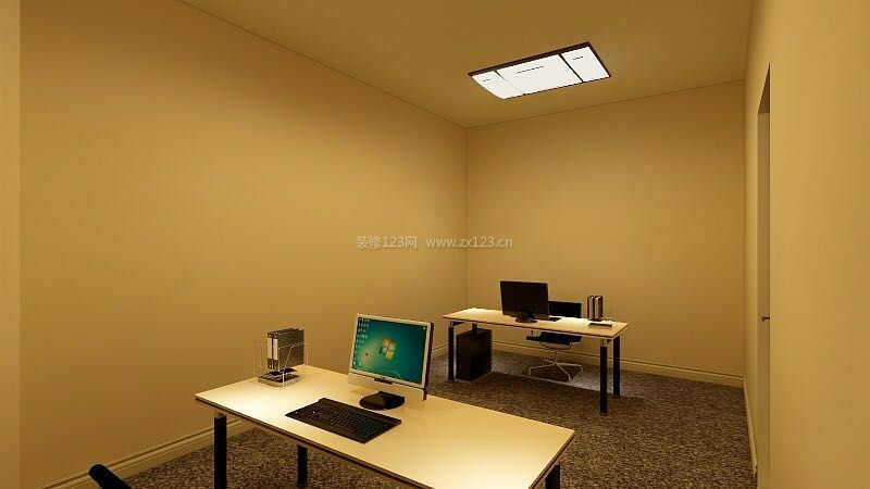 2023小型办公室桌椅组合装修图