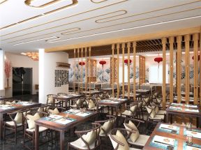 2020典雅中式餐厅效果图 2020餐厅隔断设计效果图大全