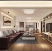 2023现代简单客厅真皮沙发装修效果图片