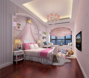2023华丽女生卧室床缦设计装修效果图片