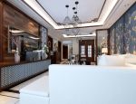 2023新中式客厅白色沙发装饰效果图片