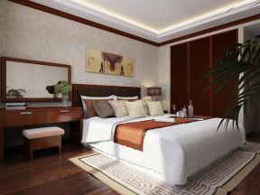 2023典雅新中式风格卧室实木家具装修图片