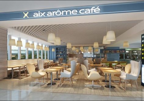 海南机场咖啡厅田园装修案例