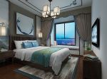 2023新中式风格卧室床头壁灯装修效果图