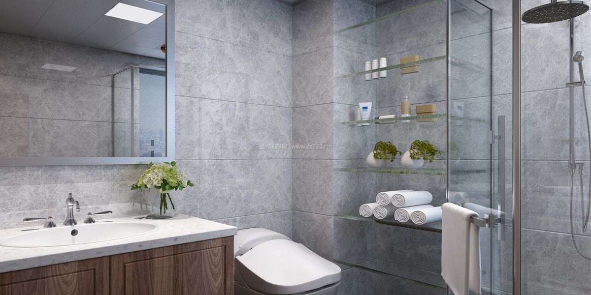 2023现代风格家装卫生间浴室柜