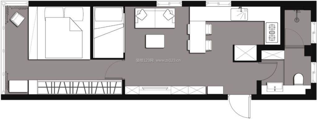 2020二居室户型图设计详解 二居室户型图