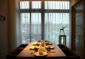 别墅洋房餐厅窗帘装饰设计