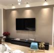 现代北欧客厅灰色电视墙搭配装修效果图