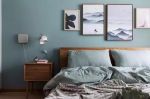 2023卧室现代风格硅藻泥背景墙装修效果图片赏析