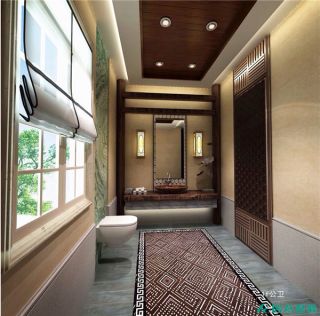 南湾豪庭250平米中式风格别墅装修效果图
